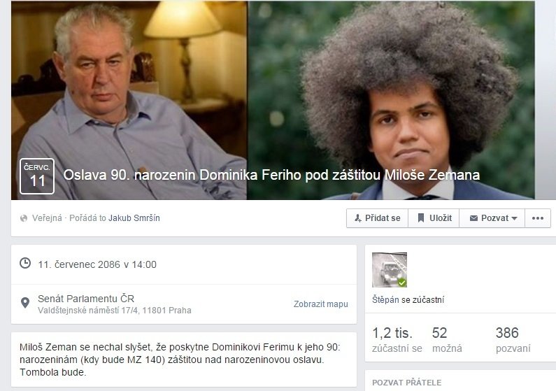 Devatenáctiletý teplický radní Dominik Feri se stal po svém dotazu prezidentu Zemanovi hvězdou Facebooku. V dobrém i ve zlém.