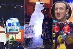 Pompézní víkendová vánoční párty Facebooku: Zuckerberg se plácl přes kapsu! Nechal vybudovat zimní vesničku a vytesat ledové sochy