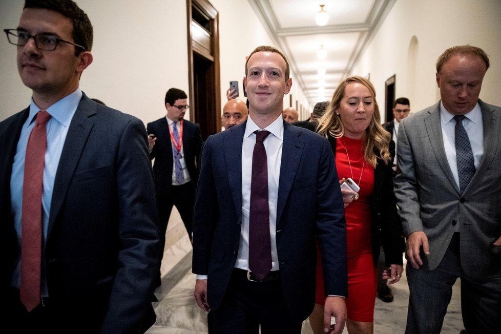 Mark Zuckerberge, zakladatel Facebooku, ve Washingtonu