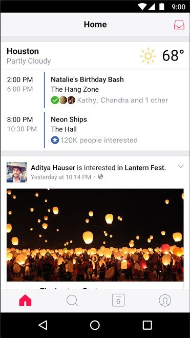 Facebook Events pro Android