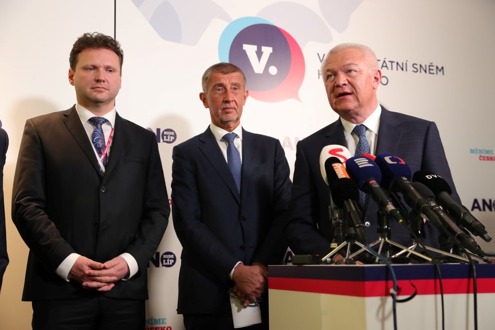Jaroslav Faltýnek zůstane i dál prvním místopředsedou hnutí ANO. Při volbě získal 190 hlasů. (17. 2. 2019)