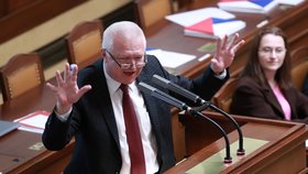 Šéf poslanců ANO Jaroslav Faltýnek na jednání Sněmovny