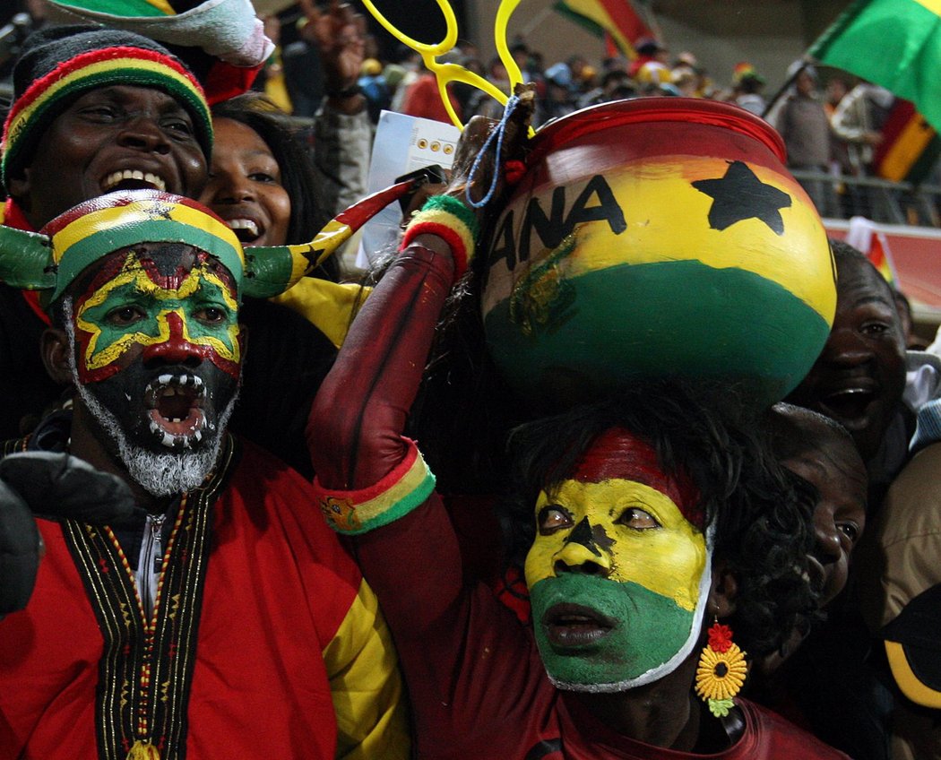 Fanoušci Ghany jsou velmi kreativní. Takhle slavili historický výsledek v podobě postupu do čtvrtfinále