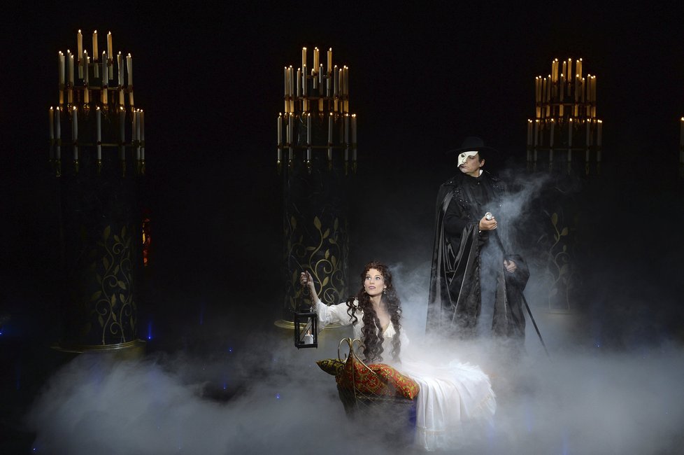 Michaela Gemrotová a Marian Vojtko v muzikálu Fantom opery