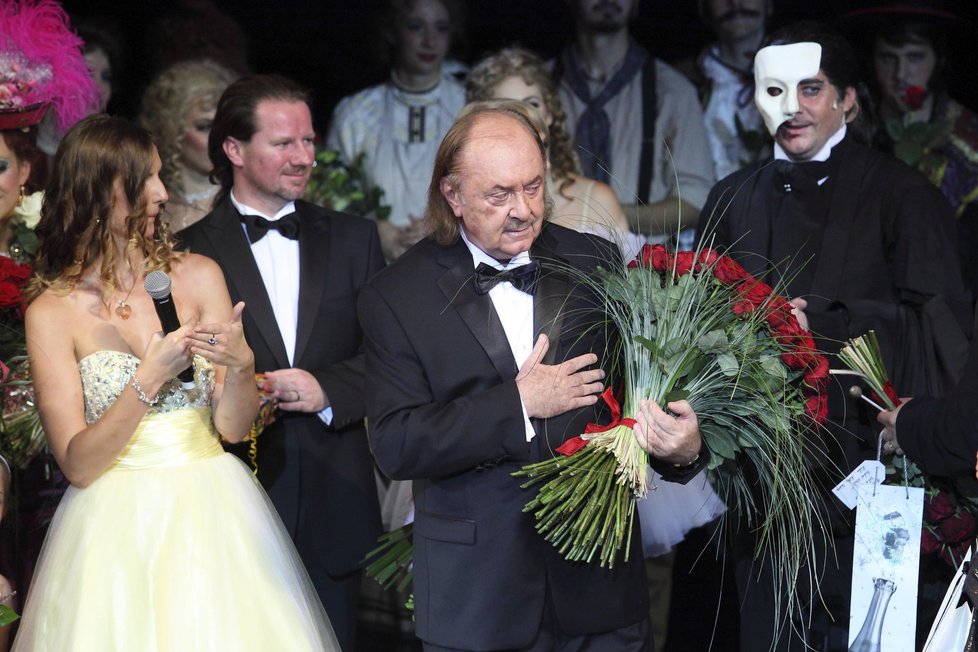 František Janeček na premiéře.