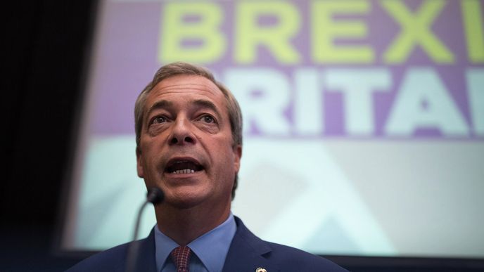 Bývalý předseda UKIP Nigel Farage.