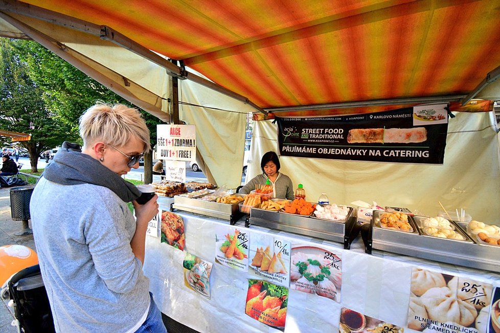 Farmářské trhy na Tyláku na začátku října.