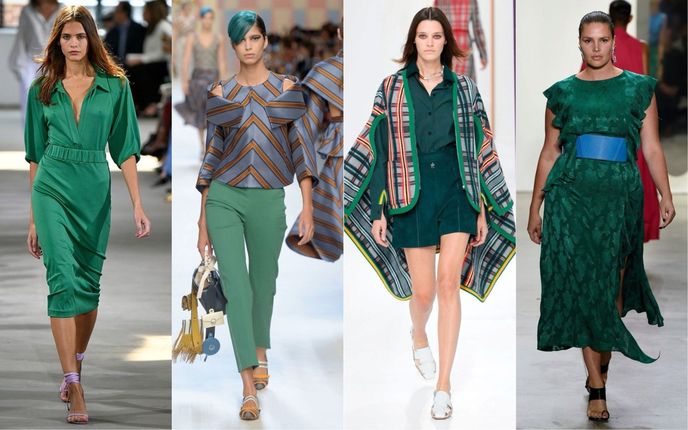 Zleva: Tibi, Fendi, Hermès, Prabal Gurung Zleva: Tibi, Fendi, Hermès, Prabal Gurung
