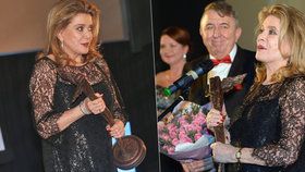 Cenu Kristiána za celoživotní přínos světové kinematografii převzala Catherine Deneuve.