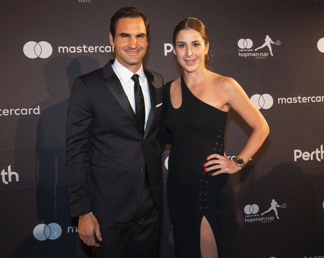 Krásný pár! Belinda Bencicová a Roger Federer