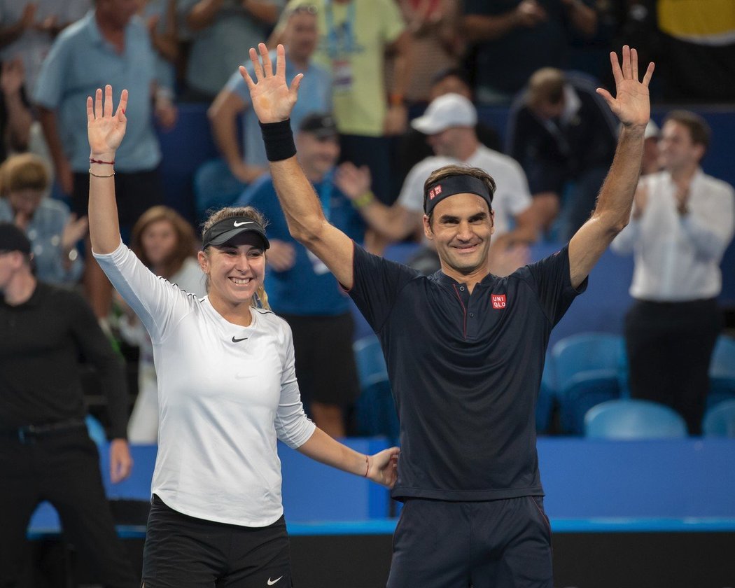 Neporazitelný pár. Belinda Bencicová a Roger Federer