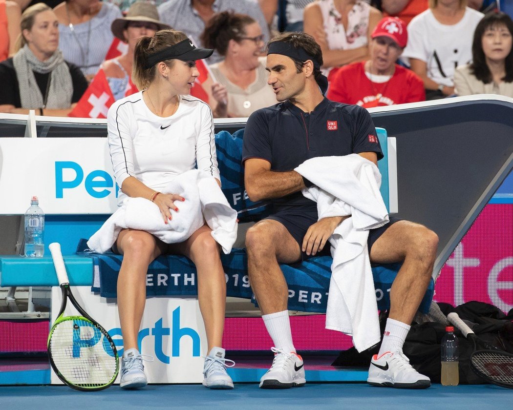 Neporazitelný pár. Belinda Bencicová a Roger Federer