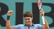Radost v podání Rogera Federera.