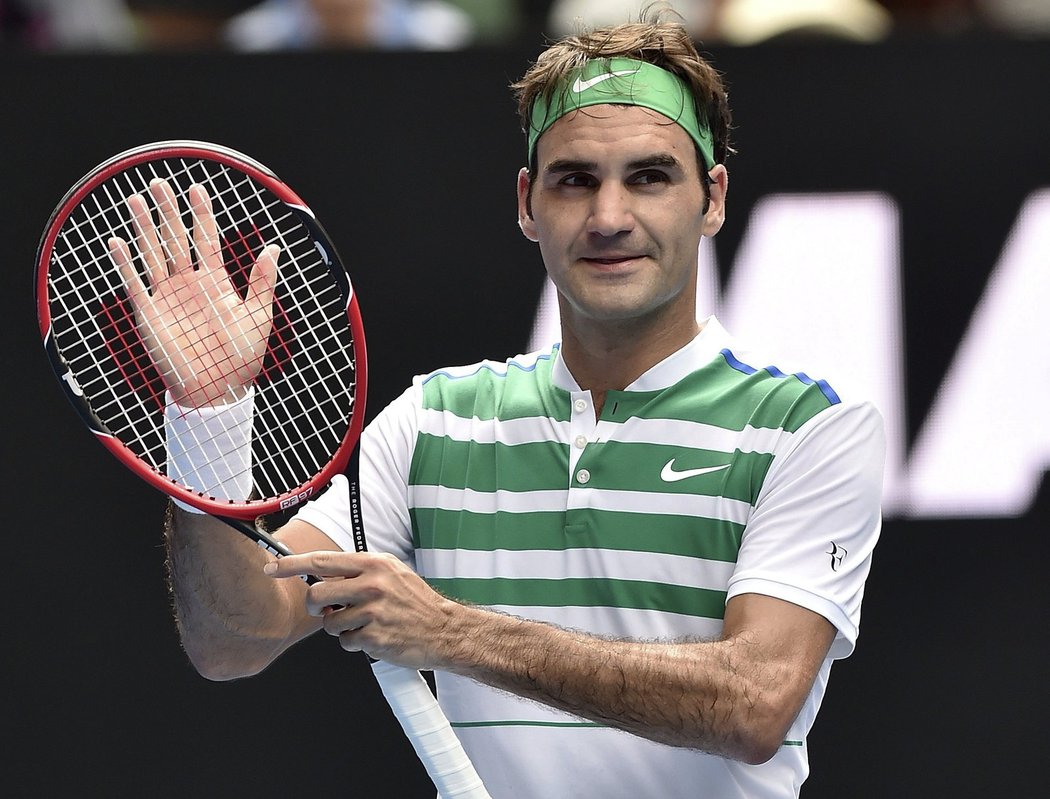 Roger Federer v prvním kole jasně dominoval