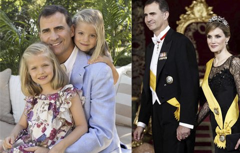 Felipe VI. vystřídá na trůnu Juana Carlose: Dneska táta, zítra král!