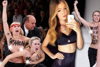Polonahé feministky vtrhly na módní přehlídku: Dostaly do nosu od naštvané modelky!