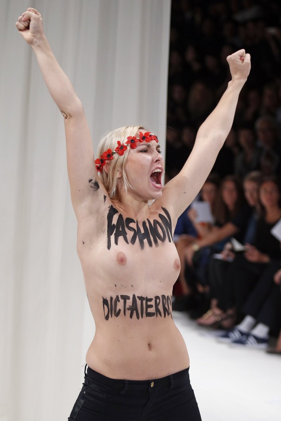Aktivistka z hnutí FEMEN