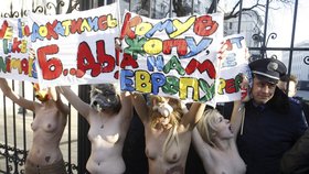 Protest Femenu proti zahraniční politice Ukrajiny