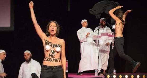 Polonahé feministky narušily islámskou konferenci. Čekaly je nadávky a kopance