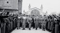 Říšský ministr lidové osvěty a propagandy Joseph Goebbels (uprostřed) na Výstavišti v listopadu 1940 Říšský ministr lidové osvěty a propagandy Joseph Goebbels (uprostřed) na Výstavišti v listopadu 1940