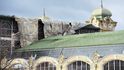 Silný vítr uvolnil 29. října 2017 kus střechy Průmyslového paláce na pražském Výstavišti Silný vítr uvolnil 29. října 2017 kus střechy Průmyslového paláce na pražském Výstavišti