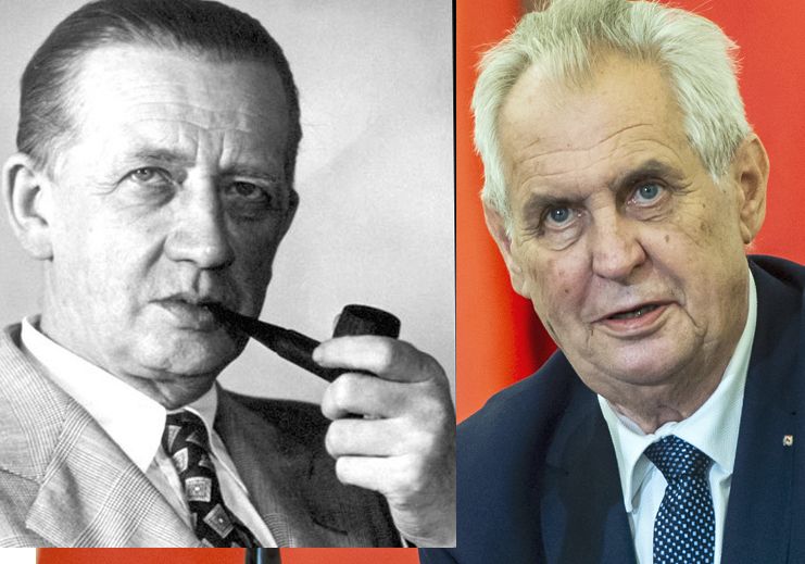 Zeman 27. ledna 2015 v projevu k výročí konce holokaustu hovořil i o selhání intelektuálů v krizové situaci, jakou byl nástup nacismu, a o jejich fascinaci tímto zrůdným učením. O Peroutkovi řekl, že napsal v časopise Přítomnost článek s titulkem Hitler je gentleman