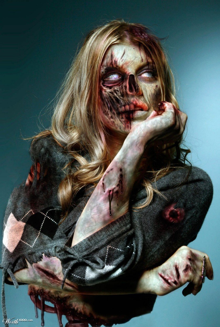 S blížícím se Halloweenem se celebrity proměnily v zombie.
