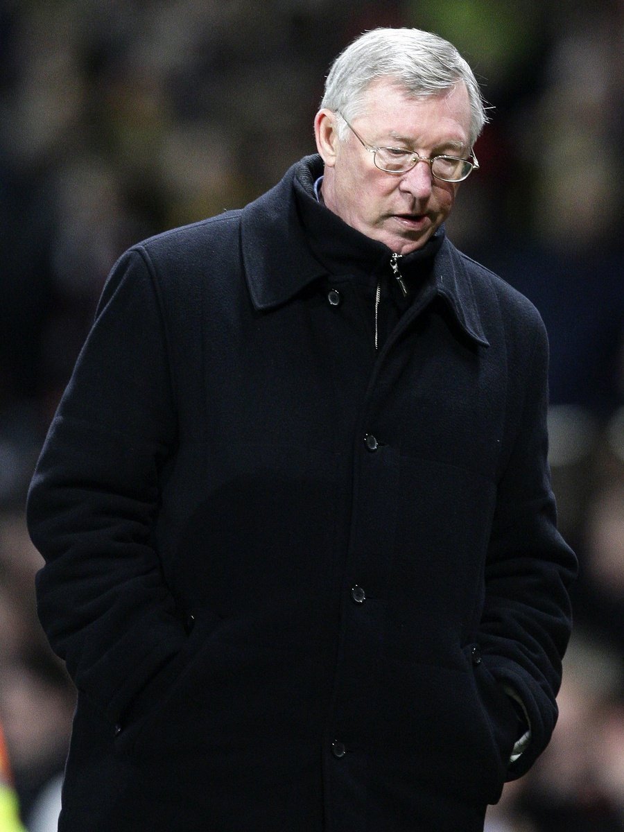 Sir Alex Ferguson, manažer Manchesteru United.