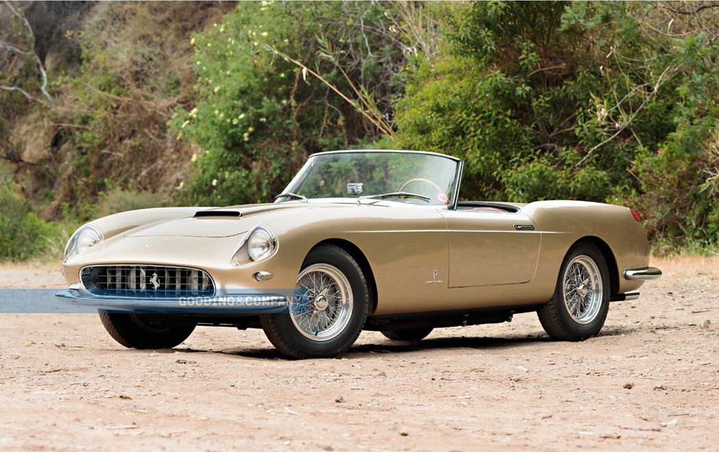 Ferrari 250 GT Series I Cabriolet z roku 1958 bylo vydraženo za 4.405.000 dolarů (95,82 mil. Kč).