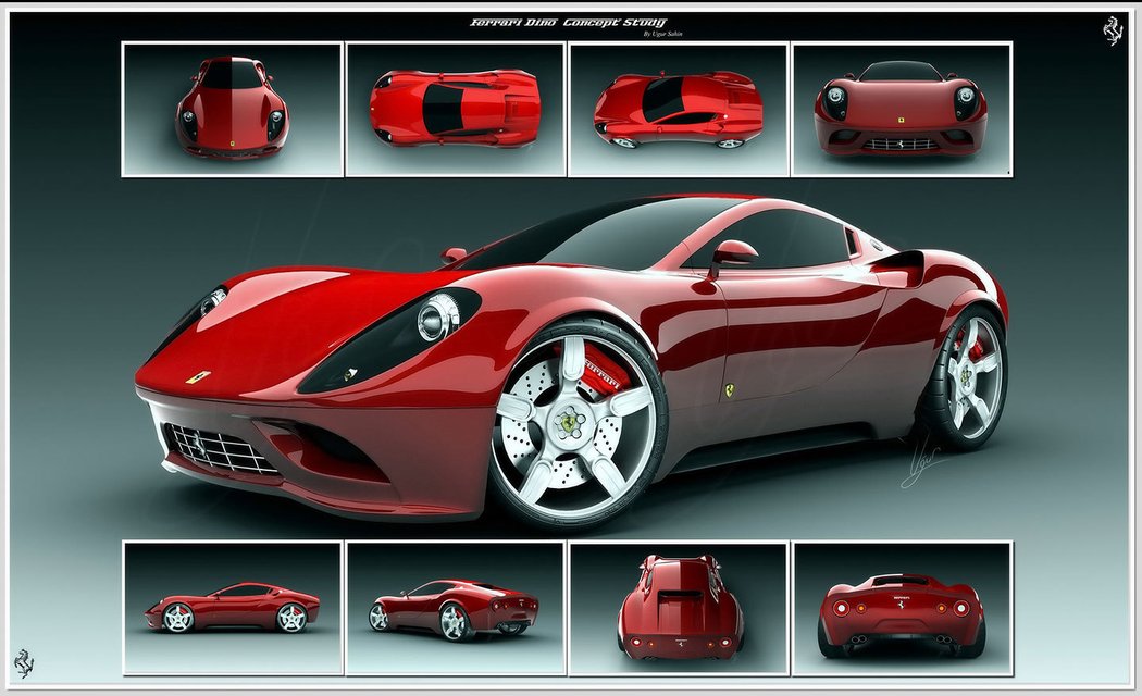 Ferrari Dino Concept Design by Ugur Sahin (2007)