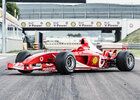 Mistrovské Ferrari Michaela Schumachera míří do aukce. Má V10 a několik vítězných zářezů