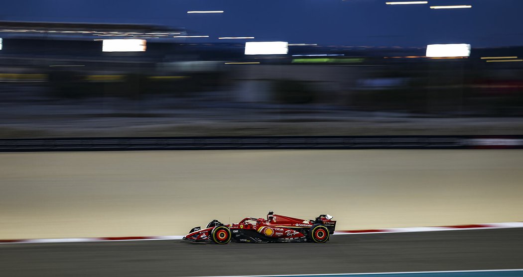 Předsezónní testováni Ferrari v Bahrajnu 2024