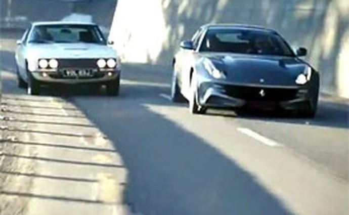 Ferrari FF a Jensen FF ve Svatém Mořici (video)