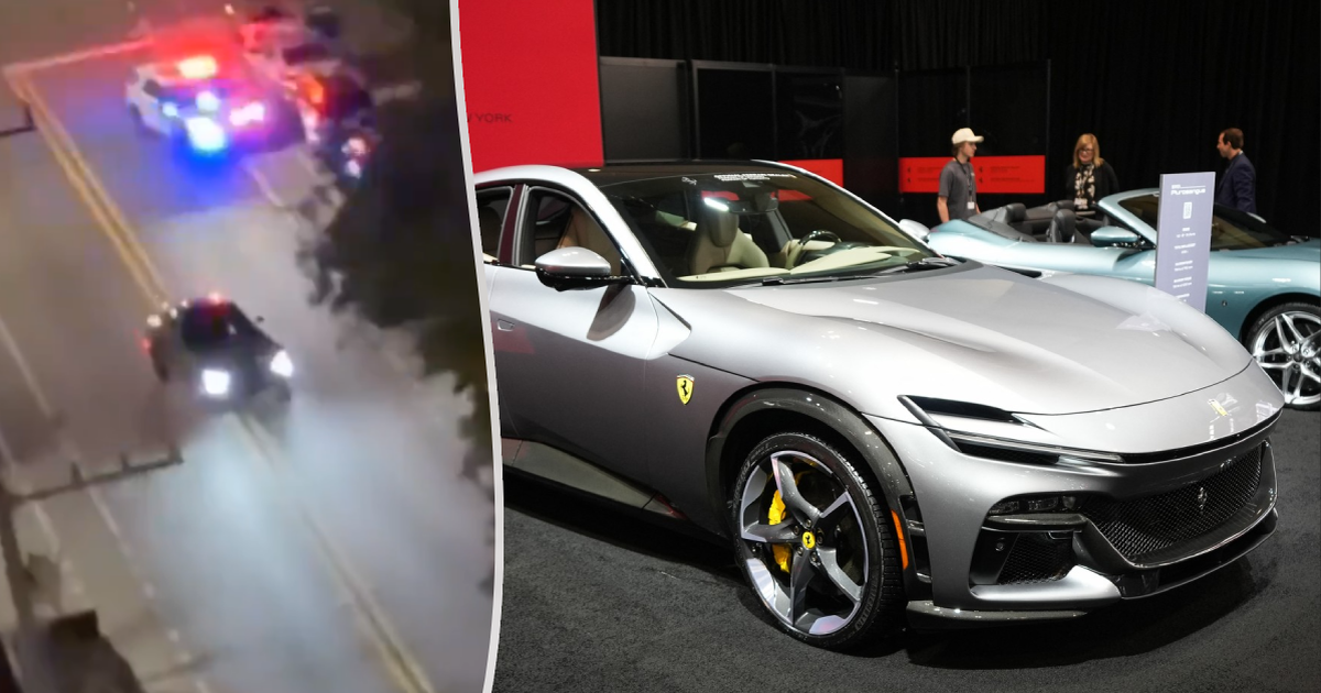 Miami: un Ferrari robado se salió de la carretera