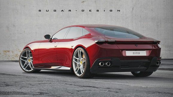 Ferrari Roma jako čtyřdveřové kupé? Automobilka v minulosti takový koncept vytvořila