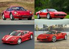Historie malých Ferrari: Od Dina 206 GT po 488 GTB