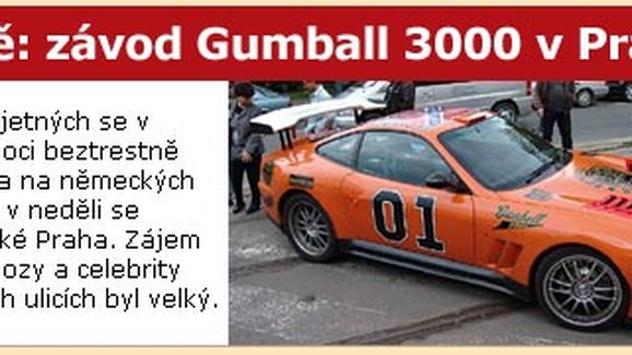 Živě: závod Gumball 3000 v Praze