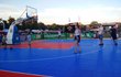 Zajímavostí letošního brněnského ročníku bylo basketbalové hřiště, kde probíhal turnaj o podepsané tričko olympionika Tomáše Satoranského.