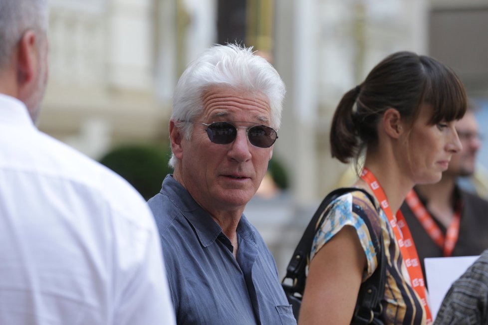 Richard Gere na festivalu v Karlových Varech.