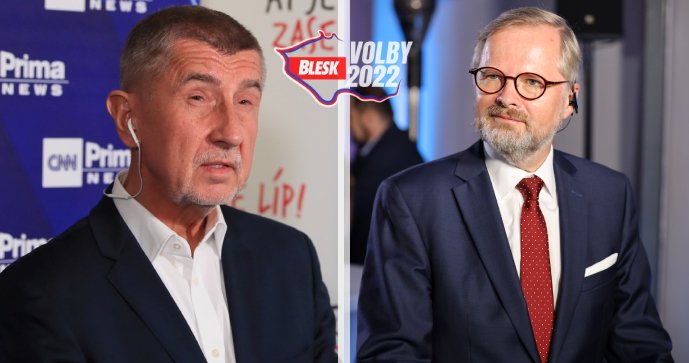 Andrej Babiš (ANO) a Petr Fiala (ODS)