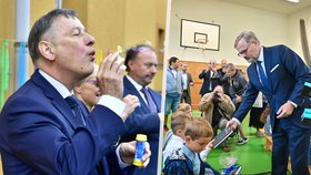 Zeman rozdával sladkosti, Fiala Broučky, Balaš foukal bubliny: Školní rok začal bez roušek a testů