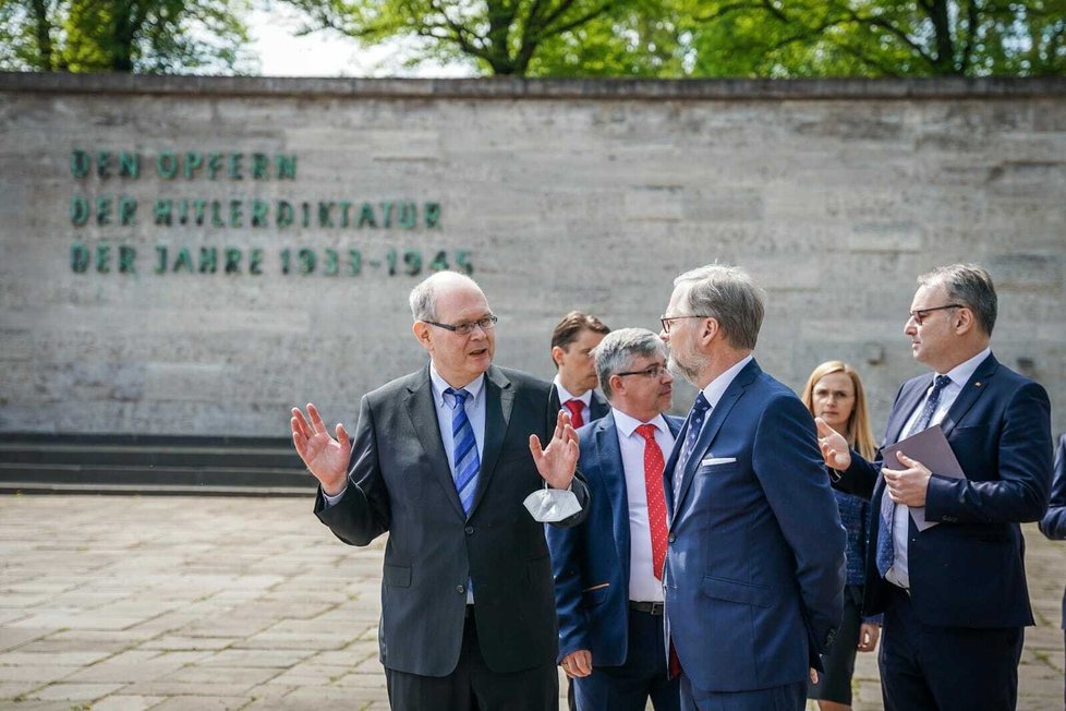 Premiér Petr Fiala (ODS) na návštěvě v Berlíně