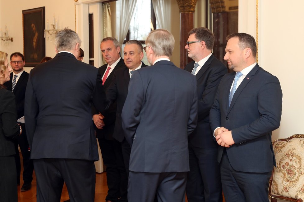 Premiér Petr Fiala (ODS) s generálním tajemníkem OECD Mathias Cormannem (30.3.2023)