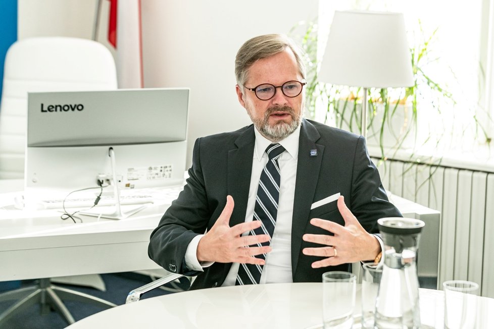 Lídr koalice Spolu Petr Fiala (ODS) v rozhovoru pro Blesk (10. 10. 2021)