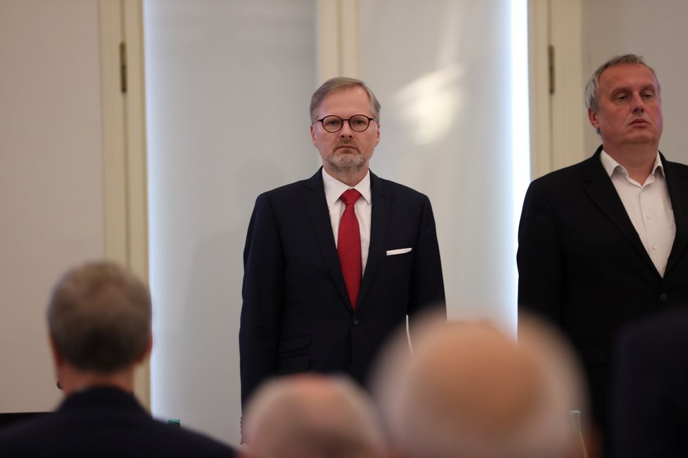 Premiér Petr Fiala na poradě českých velvyslanců. (28.8.2023)