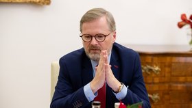Premiér Petr Fiala (ODS) během rozhovoru pro Blesk (20.12.2021)