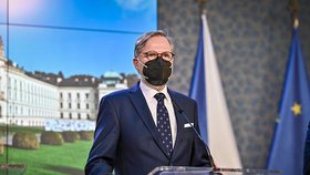 První tisková konference nové vlády: Premiér Petr Fiala (ODS)(17.12.2021)