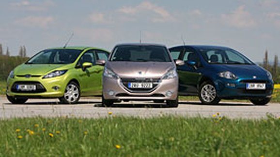 Srovnávací test Světa motorů: Peugeot 208 vs. Fiat Punto vs. Ford Fiesta