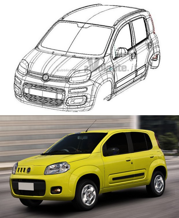 Fiat Panda - Nová generace již na patentovém úřadě