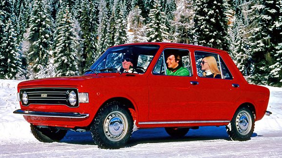 Seriál evropské Automobily roku: Fiat 128 (1970). První předokolka od Fiatu.